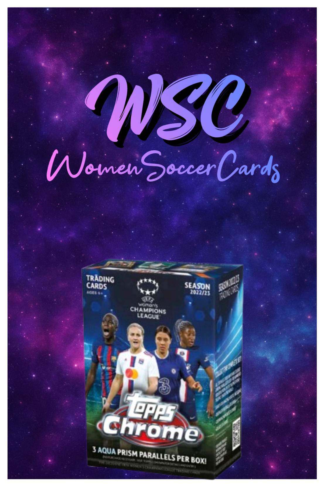 TOPPS Chrome UEFA Women’s Champions League Soccer Blaster Box 22/23