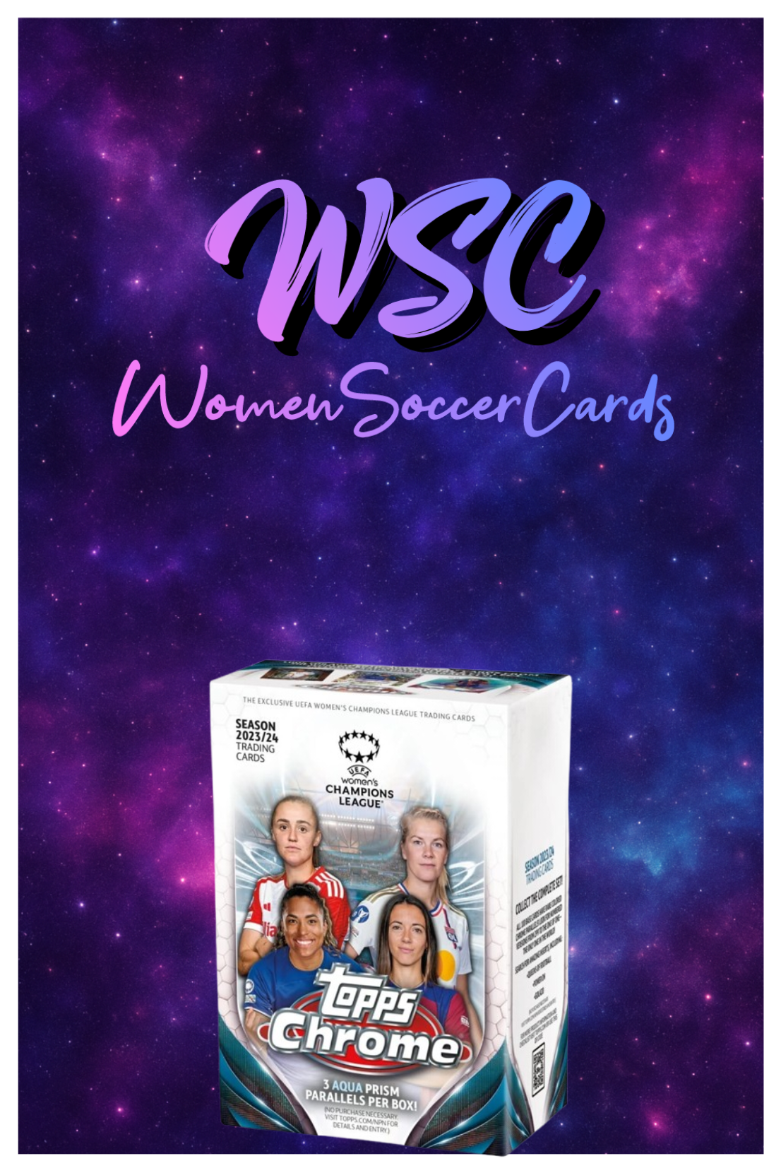 TOPPS Chrome UEFA Women’s Champions League Soccer Blaster Box / Value Box